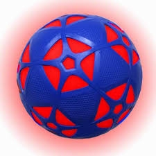 Minge fotbal Reactorz cu lumina reactiva, marimea 4, albastru Spin Master