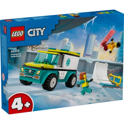 Ambulanta de urgenta si snowboarder 60403 LEGO City