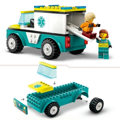 Ambulanta de urgenta si snowboarder 60403 LEGO City