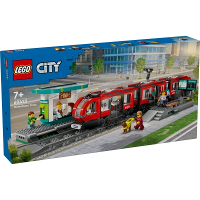 Statie si tramvai in centrul orasului 60423 LEGO City