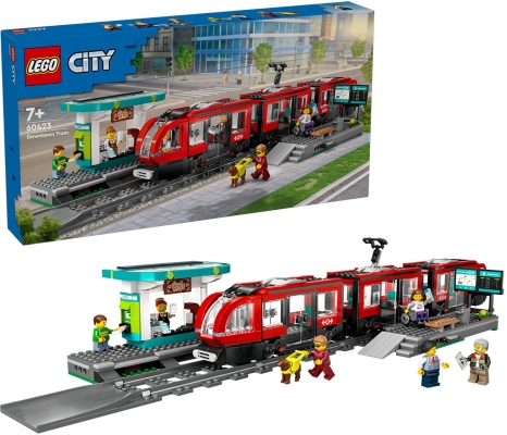 Statie si tramvai in centrul orasului 60423 LEGO City