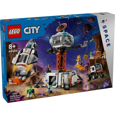 Baza spatiala si platforma de lansare a rachetei 60434 LEGO City