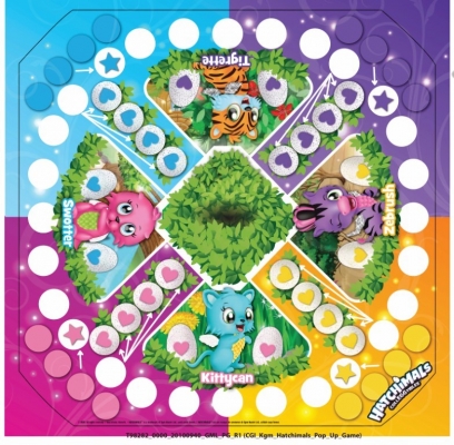 Joc de societate Pop Up cu zaruri Hatchimals Spin Master