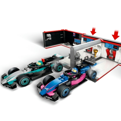 Garaj F1 si masini Mercedes-AMG si Alpine 60444 LEGO City