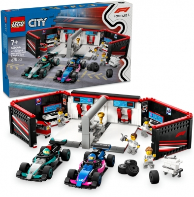 Garaj F1 si masini Mercedes-AMG si Alpine 60444 LEGO City