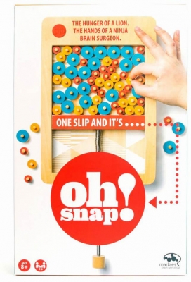 Joc de societate Marbles Oh Snap, din lemn, Spin Master