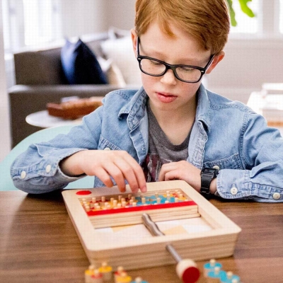 Joc de societate Marbles Oh Snap, din lemn, Spin Master