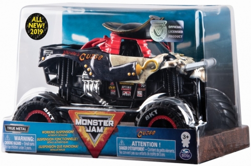 Masina de jucarie Machete Metalice, scara 1 la 24, Blestemul Piratilor Monster Jam Spin Master