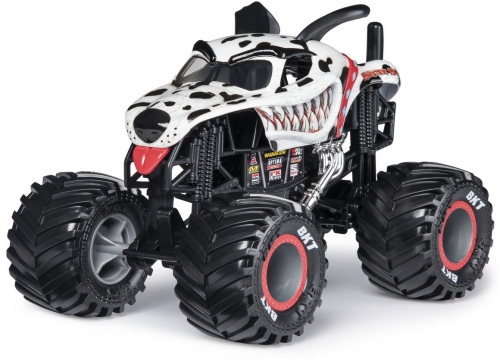 Masina de jucarie Macheta Metalica, scara 1 la 24, Dalmatianul Mutt Monster Jam Spin Master