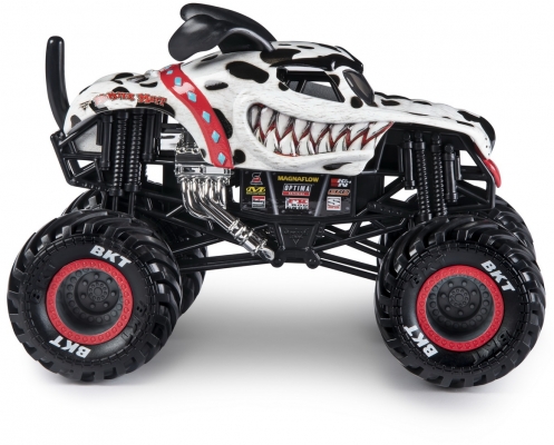 Masina de jucarie Macheta Metalica, scara 1 la 24, Dalmatianul Mutt Monster Jam Spin Master