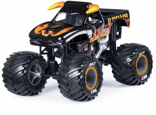 Masina de jucarie Macheta Metalica, scara 1 la 24, El Toro Loco Monster Jam Spin Master