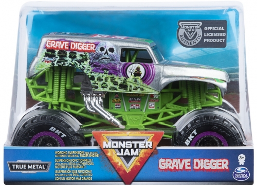 Masina de jucarie Macheta Metalica, scara 1 la 24, Groparul Monster Jam Spin Master