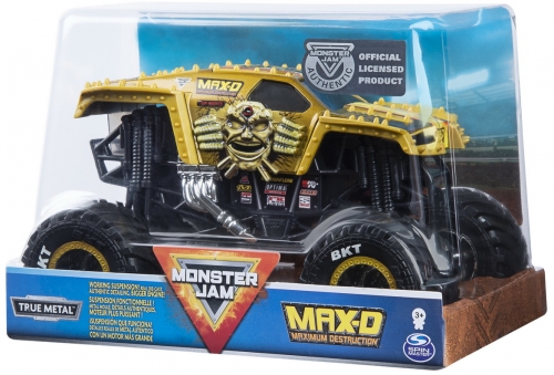 Masina de jucarie Macheta Metalica, scara 1 la 24, Maximum Destruction Monster Jam Spin Master