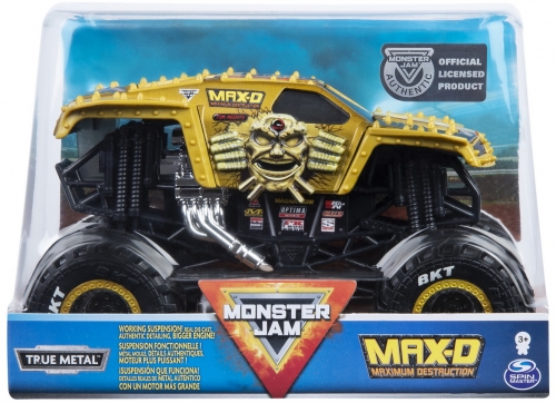 Masina de jucarie Macheta Metalica, scara 1 la 24, Maximum Destruction Monster Jam Spin Master