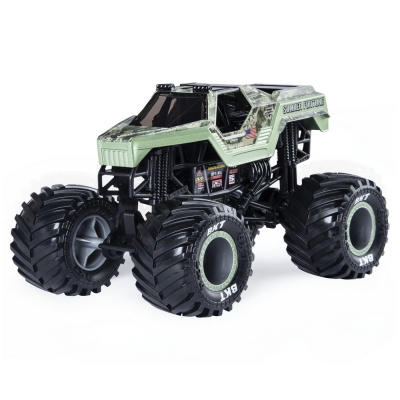 Masina de jucarie Macheta Metalica, scara 1 la 24,  Soldier Fortune Monster Jam Spin Master