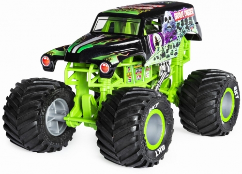 Masina de jucarie Machete Metalice, scara 1 la 24, Grave Digger Monster Jam Spin Master