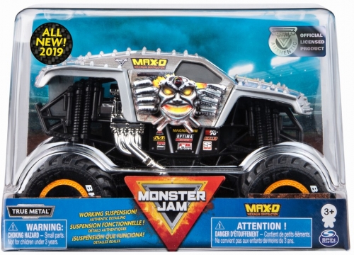 Masina de jucarie Machete Metalice, scara 1 la 24, Max D Monster Jam Spin Master