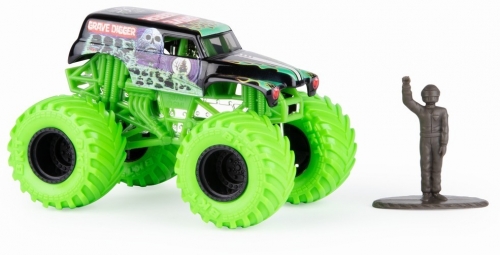 Masina de jucarie Metalica Grave Digger, scara 1 la 64, Monster Jam Spin Master
