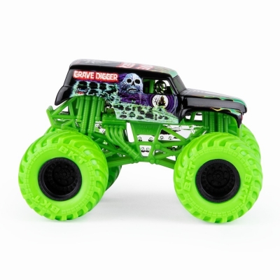 Masina de jucarie Metalica Grave Digger, scara 1 la 64, Monster Jam Spin Master