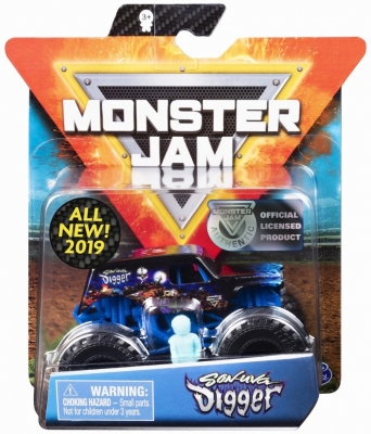 Masina de jucarie Metalica Son Uva Digger, scara 1 la 64, Monster Jam Spin Master