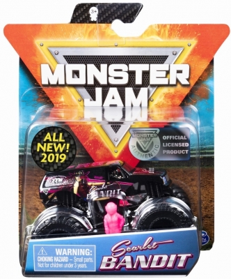 Masina de jucarie Metalica Scarlet Bandit, scara 1 la 64, Monster Jam Spin Master