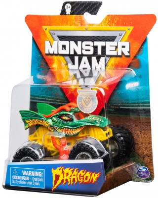 Masina de jucarie Metalica Dragon, scara 1 la 64, Monster Jam Spin Master
