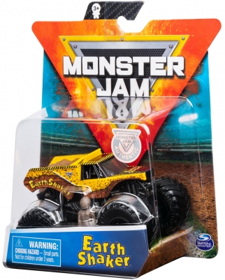 Masina de jucarie Metalica Earth Shaker, scara 1 la 64, Monster Jam Spin Master