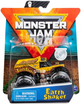 Masina de jucarie Metalica Earth Shaker, scara 1 la 64, Monster Jam Spin Master