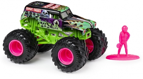 Masina de jucarie metalica, scara 1 la 64, Grave Digger Monster Jam Spin Master