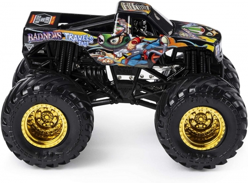 Masina de jucarie Metalice, scara 1 la 64, Badnews Monster Jam Spin Master