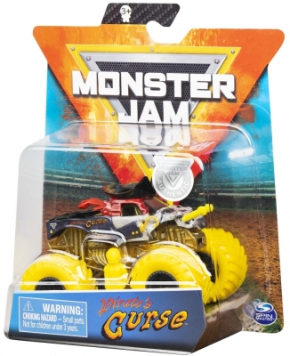 Masina de jucarie Metalice, scara 1 la 64, Blestemul Piratului Monster Jam Spin Master