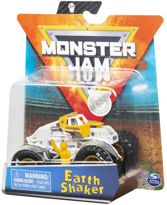 Masina de jucarie metalica, scara 1 la 64, Earth Shaker Monster Jam Spin Master