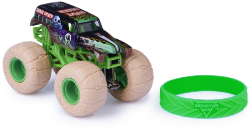 Masina de jucarie Metalica Grave Digger, scara 1 la 64, Monster Jam Spin Master