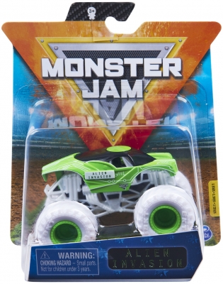 Masina de jucarie Metalica Alien Invasion, scara 1 la 64, Monster Jam Spin Master