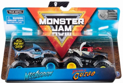 Set 2 machete Megalodon si Pirates Curse Monster Jam Spin Master