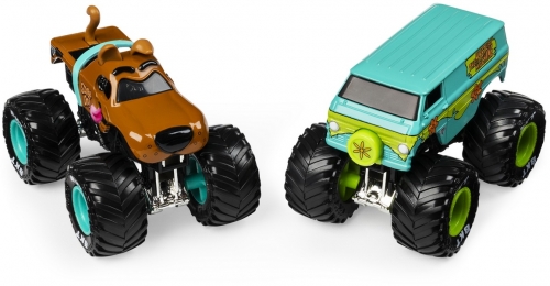 Set 2 machete Metalice Scooby Doo si The Mystery Machine Monster Jam Spin Master