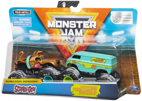 Set 2 machete Metalice Scooby Doo si The Mystery Machine Monster Jam Spin Master