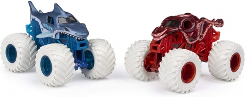Set 2 masinute Megalodon si Octonber Color Change Monster Jam Spin Master