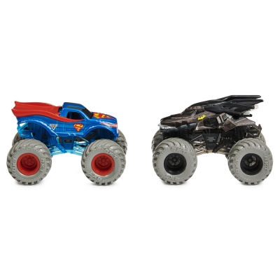 Set 2 masinute Batman si Superman Color Change Monster Jam Spin Master