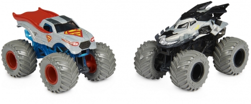 Set 2 masinute Batman si Superman Color Change Monster Jam Spin Master