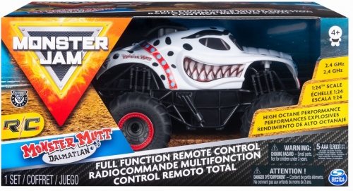 Masina de jucarie cu telecomanda RC Dalmatianul, scara 1:24, Monster Jam Spin Master