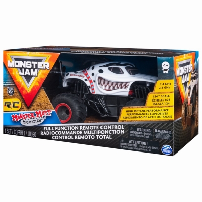 Masina de jucarie cu telecomanda RC Dalmatianul, scara 1:24, Monster Jam Spin Master