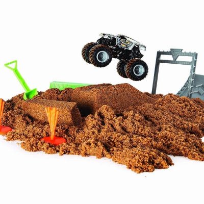 Masina de jucarie macheta Maxfun set cu nisip si accesorii Monster Jam Spin Master