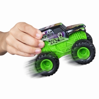 Masina de jucarie Macheta Grave Digger, seria Roar, scara 1 La 43, Monster Jam Spin Master