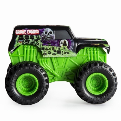 Masina de jucarie Macheta Grave Digger, seria Roar, scara 1 La 43, Monster Jam Spin Master