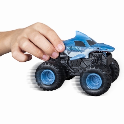 Masina de jucarie Macheta Megalodon, seria Roar, scara 1 la 43, Monster Jam Spin Master