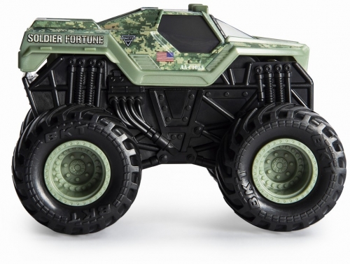 Masina de jucarie Macheta Soldier of Fortune, seria Roar, scara 1 la 43, Monster Jam Spin Master