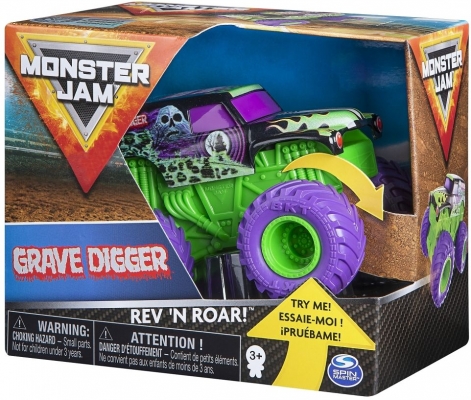 Masina de jucarie metalica, seria Roar, scara 1 la 43, Groparul Monster Jam Spin Master