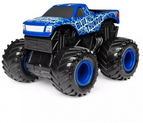 Masina de jucarie metalica, seria Roar, scara 1 la 43, Blue Thunder Monster Jam Spin Master