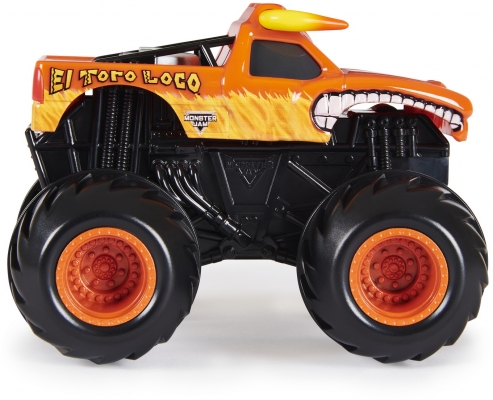 Masina de jucarie El Toro Loco, seria Spin Rippers, scara 1 la 43, Monster Jam Spin Master